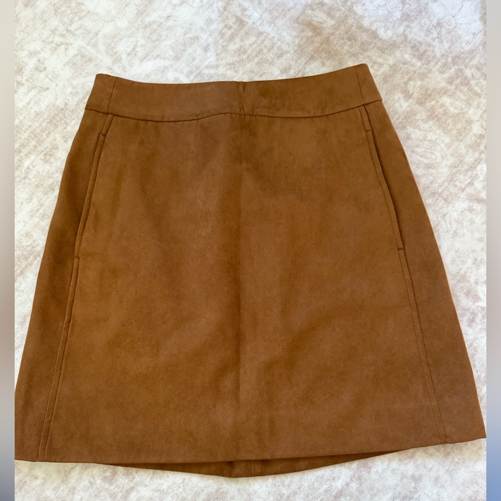 J. Crew Faux-Suede Mini Skirt